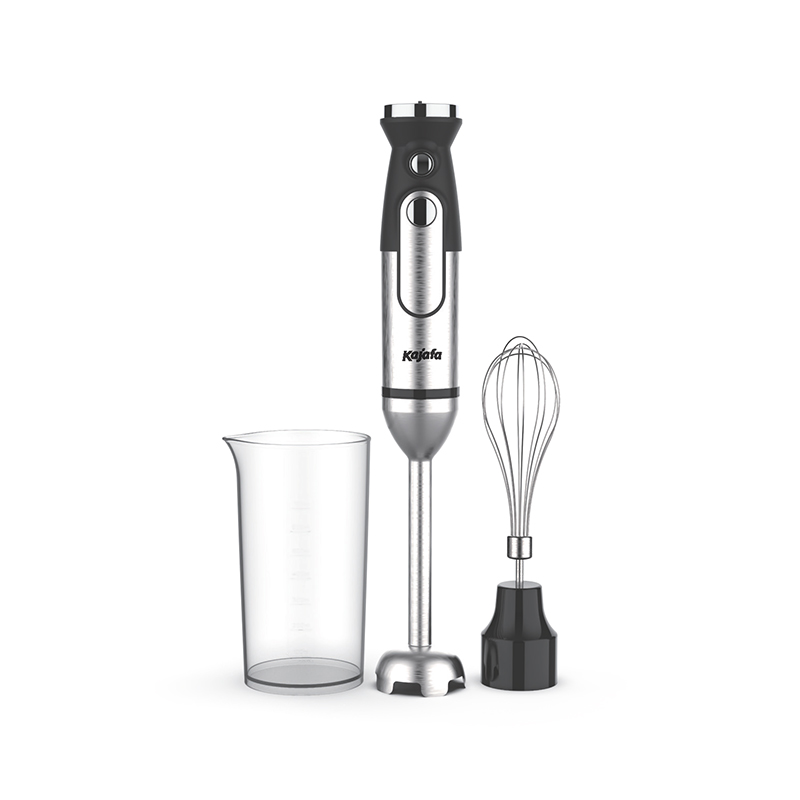 Blender de mână HB835BC, Set de blender de mână 3 în 1, Blender ergonomic de imersie de 1000 W, Blender din oțel inoxidabil cu buton Turbo și 2 lame, pahar de 600 ml, tel pentru ouă, lasabil pentru spălat vase, fără BPA, negru