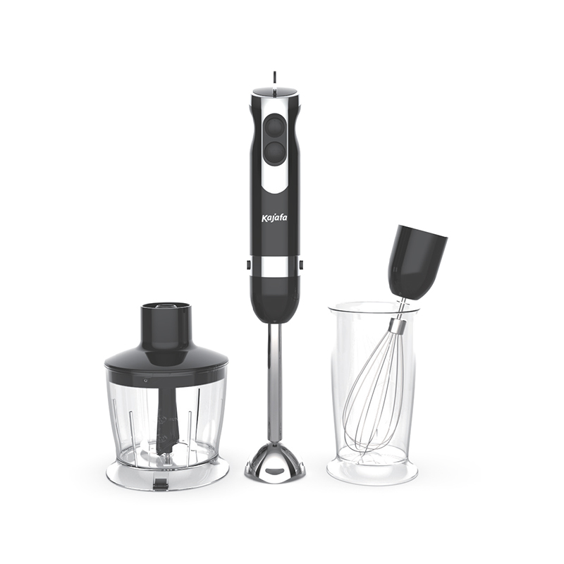 Blender de mana multifunctional HB816BCE, blender electric cu imersie manuala, cu vas de tocat, spuma de lapte, tel, blender portabil cu pahar de 600 ml