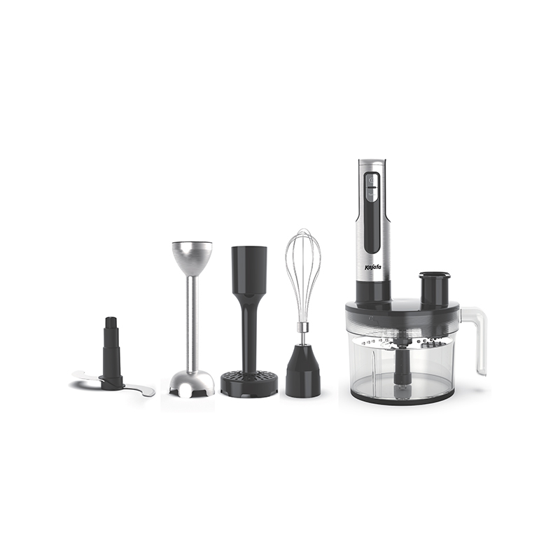 HB855BCEF Set blender manual multifuncțional rapid de 1000 W din oțel inoxidabil, cu robot de bucatarie, tocator, feliator, tocator tel, pahar, macinator