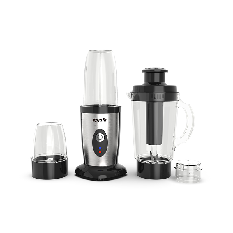 BL365ABD 3 i 1 lame din oțel inoxidabil Jug Blender 1.0L cu aparat pentru smoothie de 500ML și râșniță de cafea, cu față S/S