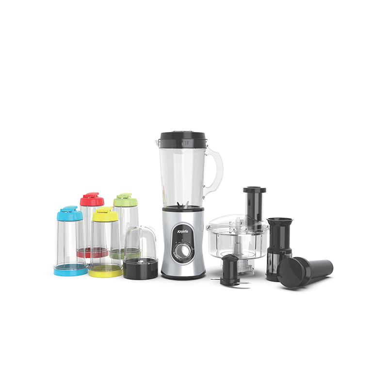 BL268ABCEF-21PCS Blender portabil multifuncțional, Smoothie Maker cu robot de bucătărie, tăietor, mărunțire și râșniță, mașină cu storcator