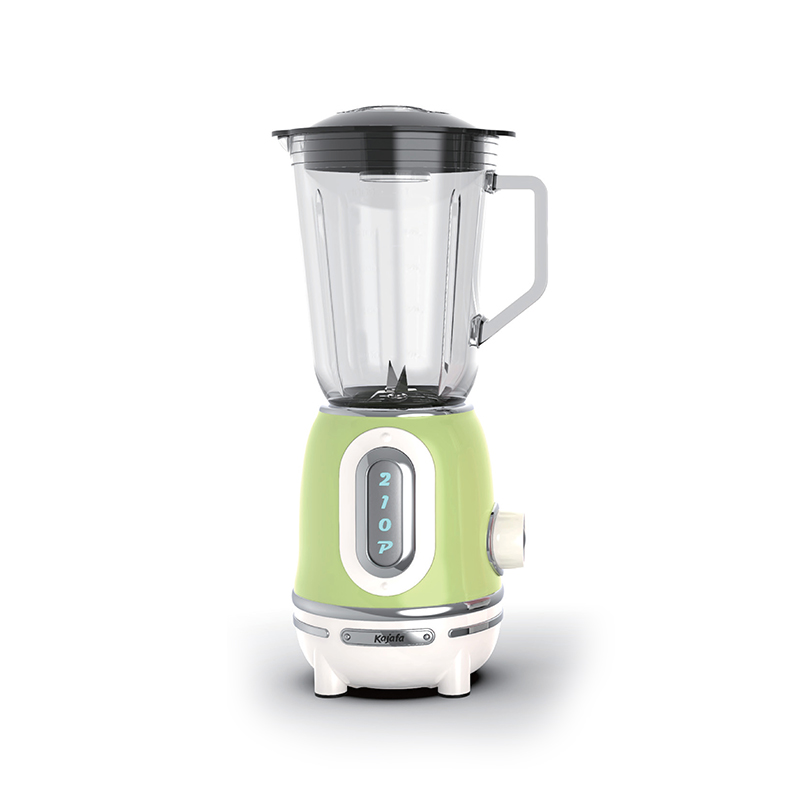 BL489B-G Blender de lichid retro pentru bucătărie - Mașină pentru smoothie cu ulcior de sticlă de 1,0 L - Mixer Blender pentru milkshake, supă, fructe, sucuri și smoothie-uri