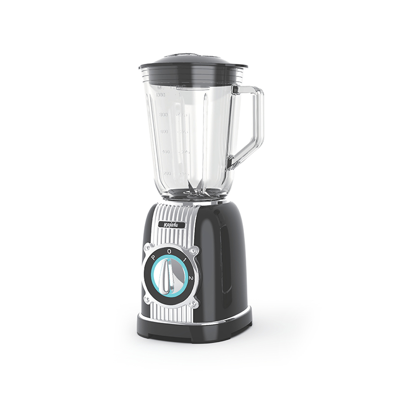 BL486B-G în stil retro cu 2 viteze cu control al pulsului, cu borcan de amestec de sticlă de 1000 ml și lamă din oțel inoxidabil, blender de blat, blender personal de mare putere