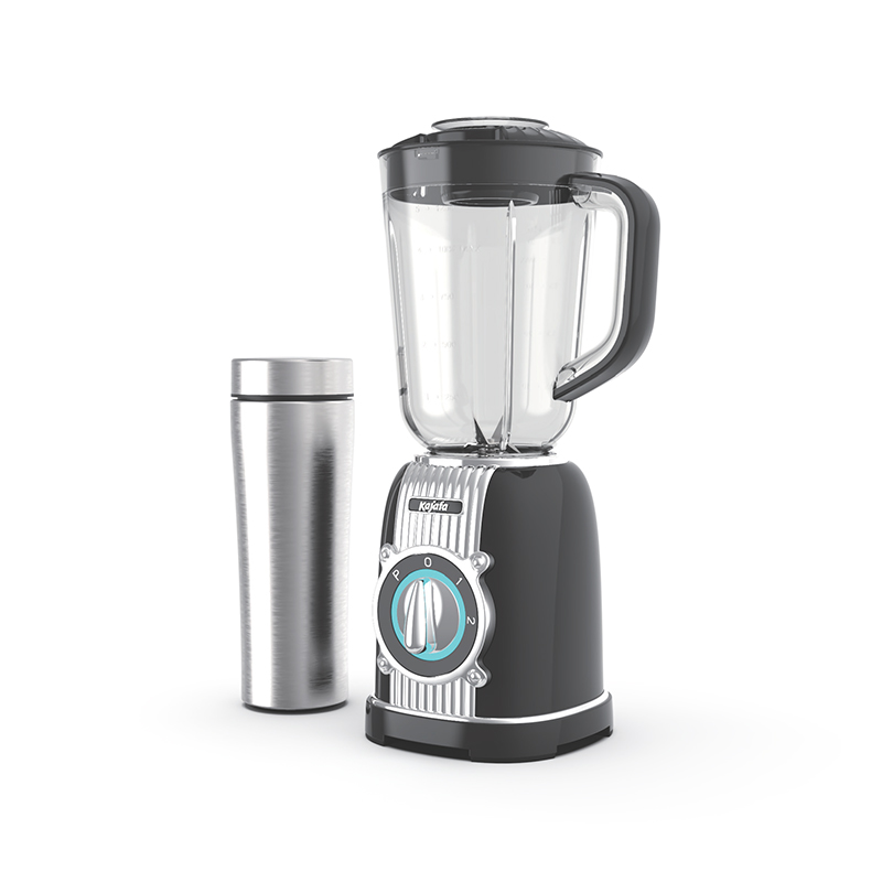 BL486B-P Blender pentru smoothie cu lame ascuțite, mini blender personal pentru shake-uri și smoothie-uri cu 2 viteze reglabile, blender pentru bucătărie cu amestecare, cană de călătorie cu vid SUS și ulcior de plastic