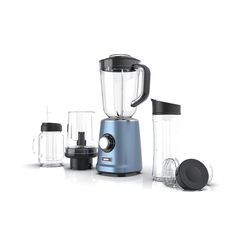 Mixer BL565ABE-P Blender, Multifunctional 1.0L Smoothie Maker de mare viteza si zdrobitor de gheata, cu mini blender portabil de 600ML si robot de bucatarie pentru storcator